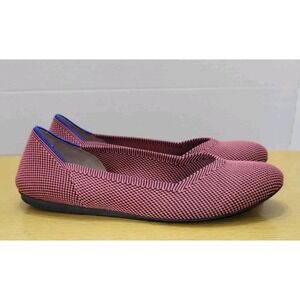 Rothy's Flats Size 8.5 Shoes Rose Double Stitch Round Toe Retired Pink